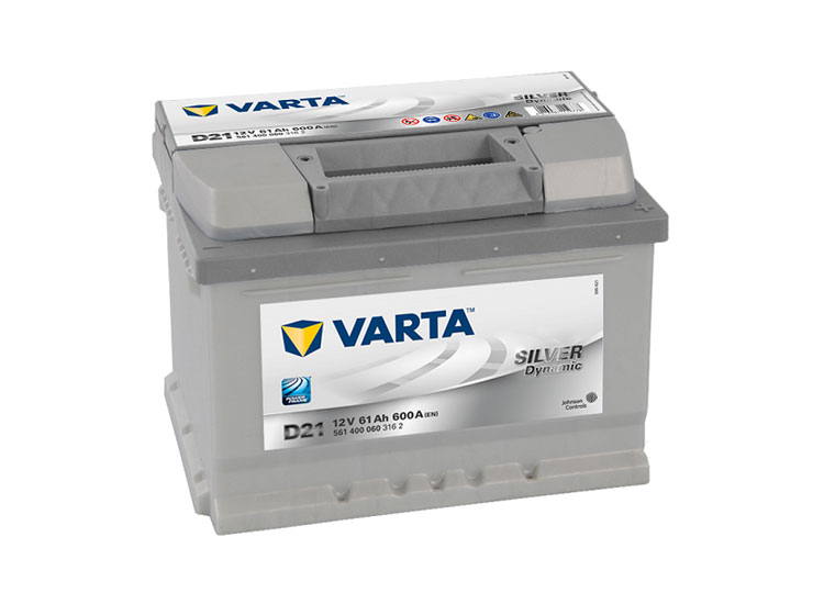 Aккумулятор  6СТ-61 Varta Silver Dynamic D21 (низкий)