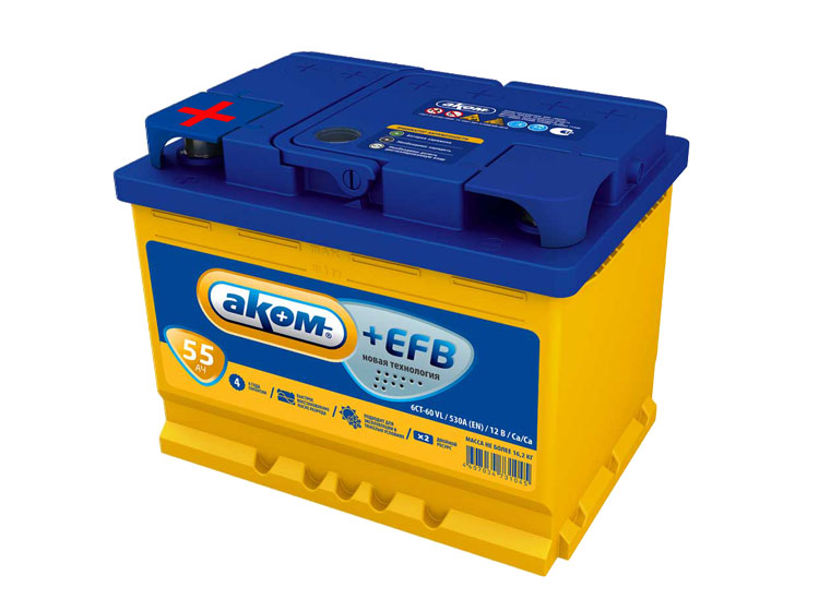 Аккумулятор Akom EFB 55 альтернативный вариант для Akom EFB 60
