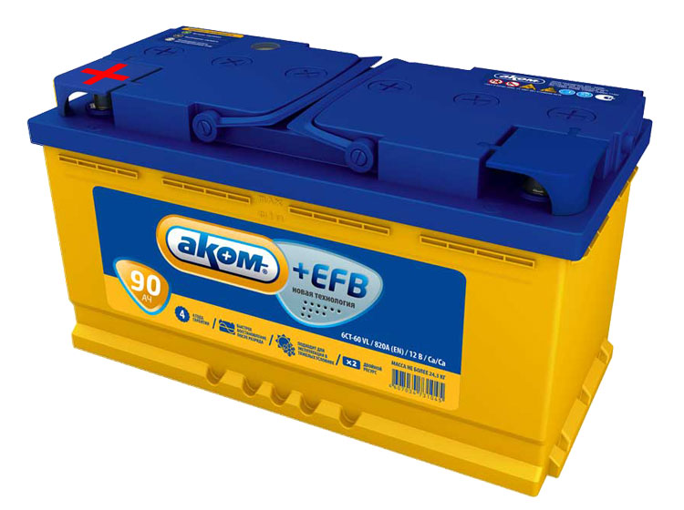 Аккумулятор Akom EFB 90 альтернативный вариант для Akom EFB 100