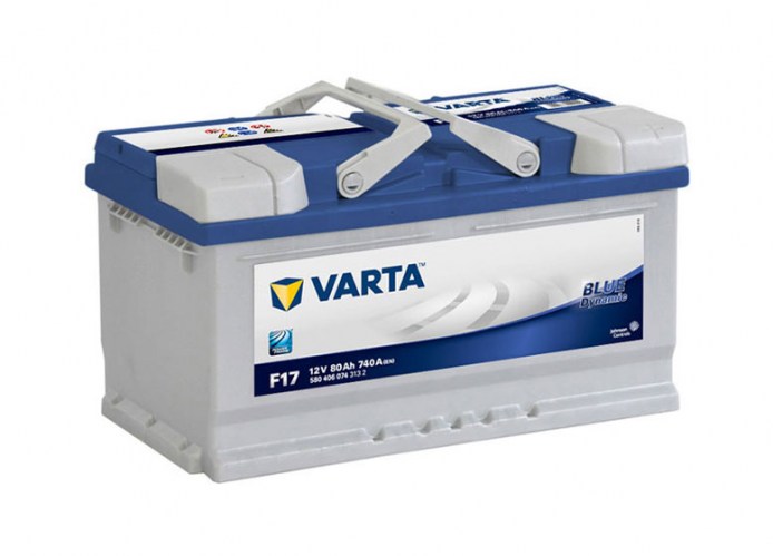 Aккумулятор  6СТ-80 Varta Blue Dynamic F17 (низкий)